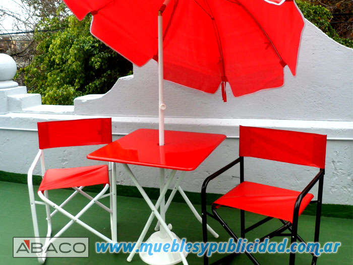 Muebles Plegables y Fijos para Stands, Promociones, Eventos, Puntos de Venta. Muebles de Bar. Gastronoma. Reuniones. Jardn. Exterior. Balcn o Patio. Sillas Plegables, Sillnes Plegables, Mesas Plegables, Sombrillas, Reposeras