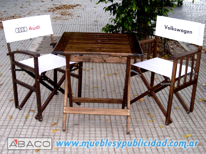 Silln Director plegable de madera ideales para exterior de bar, patio de comidas, restaurante, stand, puntos de venta, promociones, eventos, reuniones, clubes, para jardn, balcn o patio